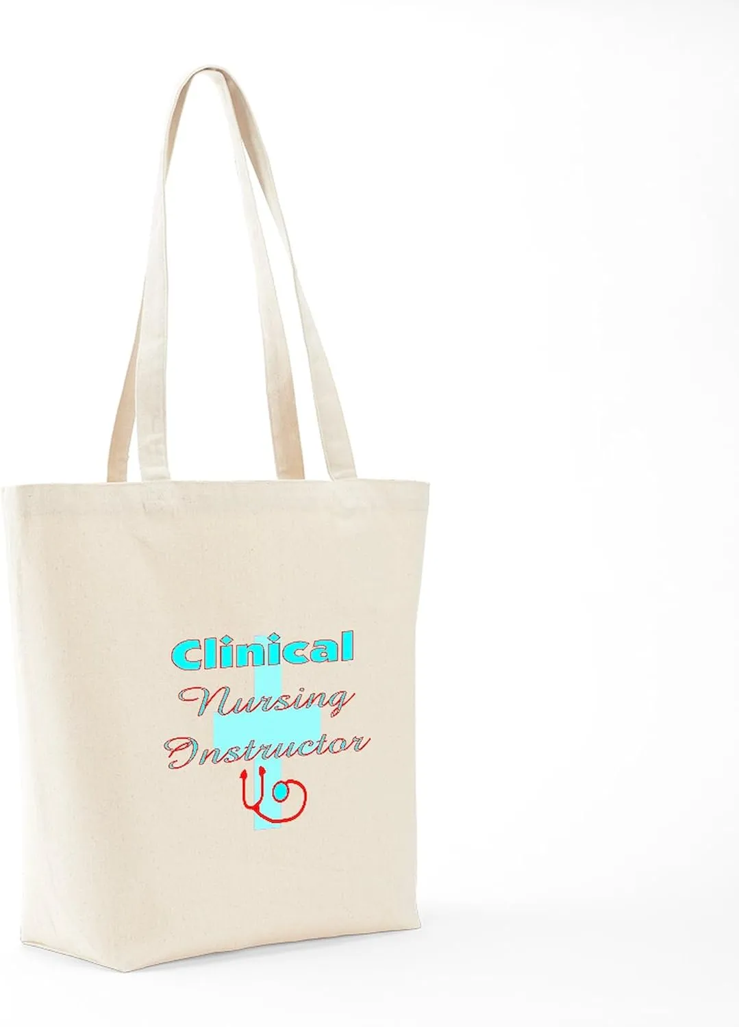 CafePress Nurse Educator Tote Bag Reusable Natural Beige Canvas Shopping Bag