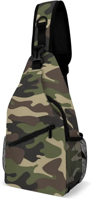 Camouflage Grey Versatile And Convenient Multipurpose Crossbody Bag - Perfect for Travel And Hiking