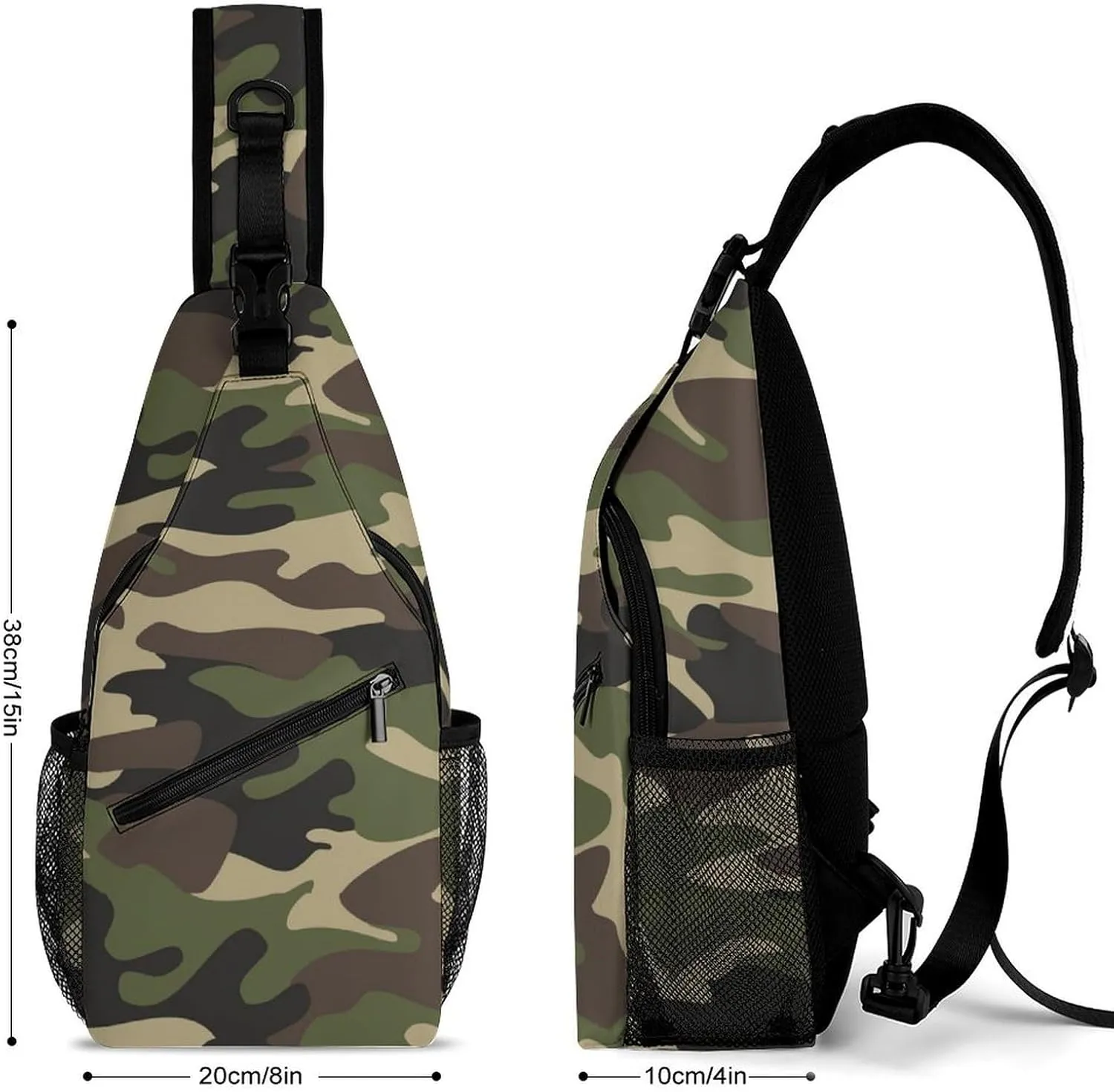 Camouflage Grey Versatile And Convenient Multipurpose Crossbody Bag - Perfect for Travel And Hiking