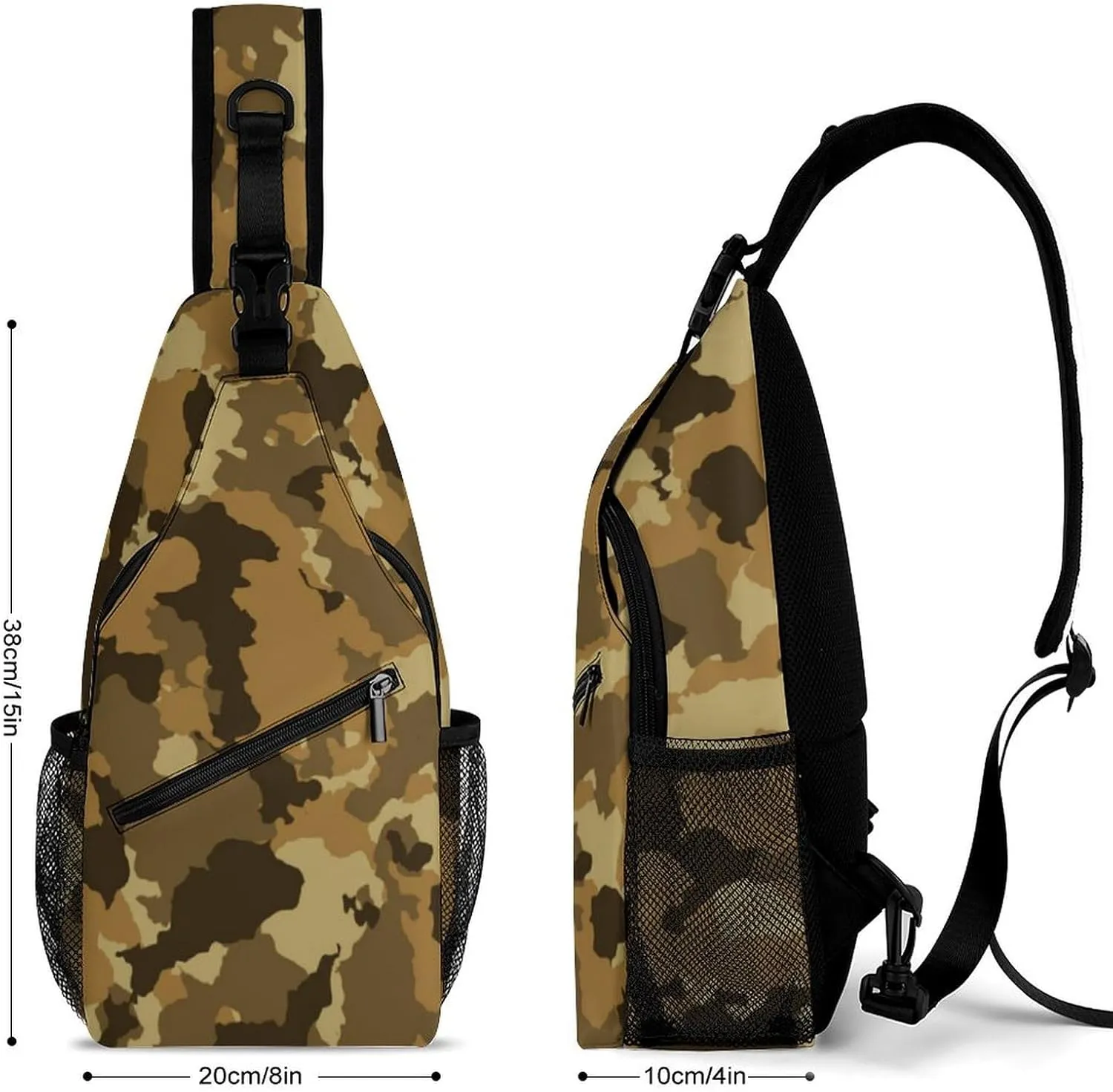 Camouflage Grey Versatile And Convenient Multipurpose Crossbody Bag - Perfect for Travel And Hiking