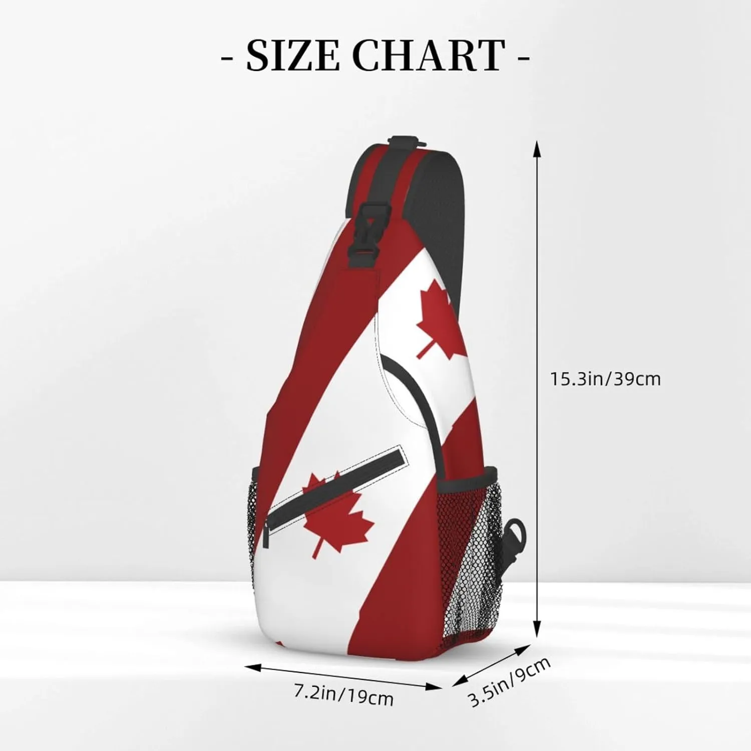 Canada Casual Daypack Bag Canada Flag Shoulder Bag Chest Bags Crossbody Bag Canadian Sling Backpack