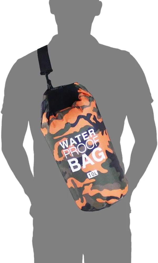 CANDeal Camouflage Waterproof Dry Bag,Lightweight Roll Top Dry Storage Backpack for Kayaking, Beach, Rafting, Boating, Hiking, Snowboarding, Swimming, Camping and Fishing