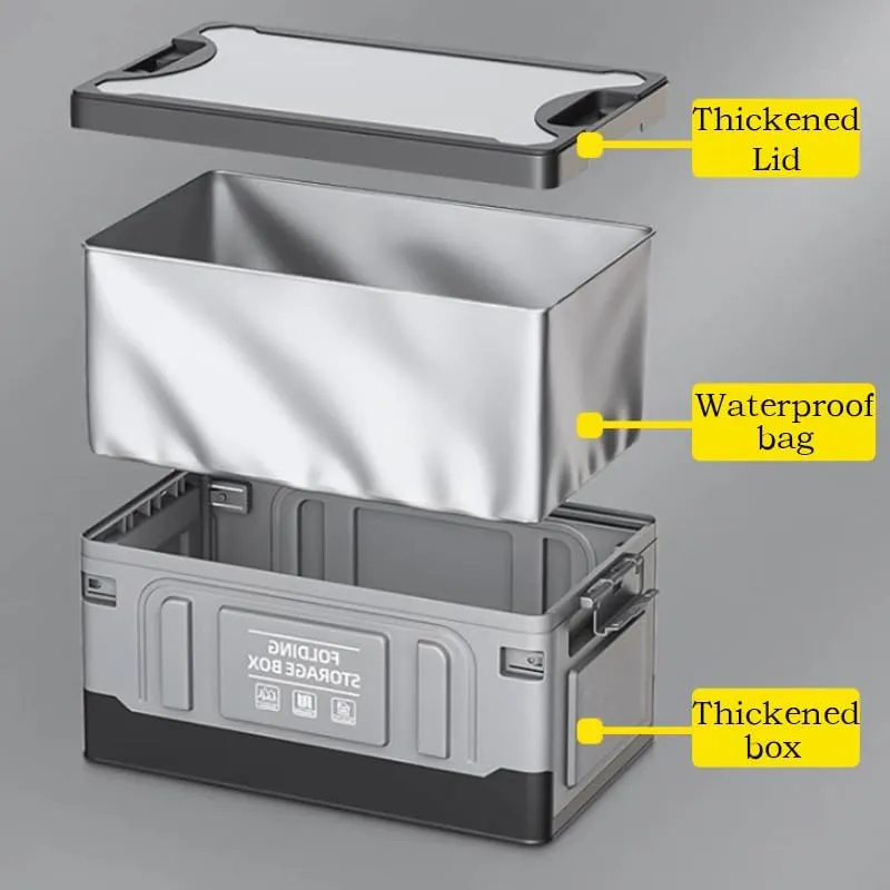 Car Trunk Organizer for BYD Yuan Plus EV/Atto 3 2021-2025, Foldable Trunk Organizer, Collapsible Auto Storage Box, Storage Box, Storage Containers,F