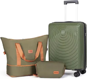 Carry On Luggage 22x14x9 Airline Approved, 20-inch Hard Shell Suitcases with Wheels, PP Lightweight Carry on Suitcase with TSA Lock