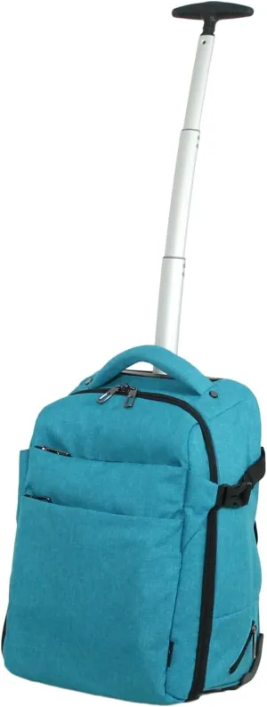 Carry On Rolling Backpack with Wheels Ssize [81-76022-52](Blue)