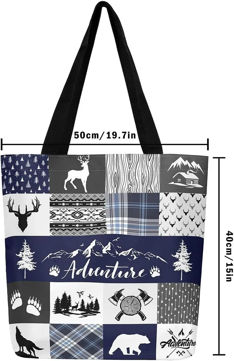 Castle Fairy Canvas Tote Bag Aesthetic for KIds Teens Adult,Modern HD Painting Reusable Grocery Handbag