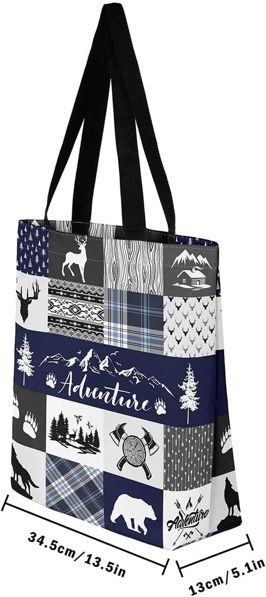 Castle Fairy Canvas Tote Bag Aesthetic for KIds Teens Adult,Modern HD Painting Reusable Grocery Handbag