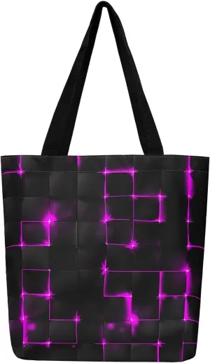 Castle Fairy KIds Teens Adult Canvas Tote Bag Aesthetic,Modern HD Painting Reusable Grocery Handbag