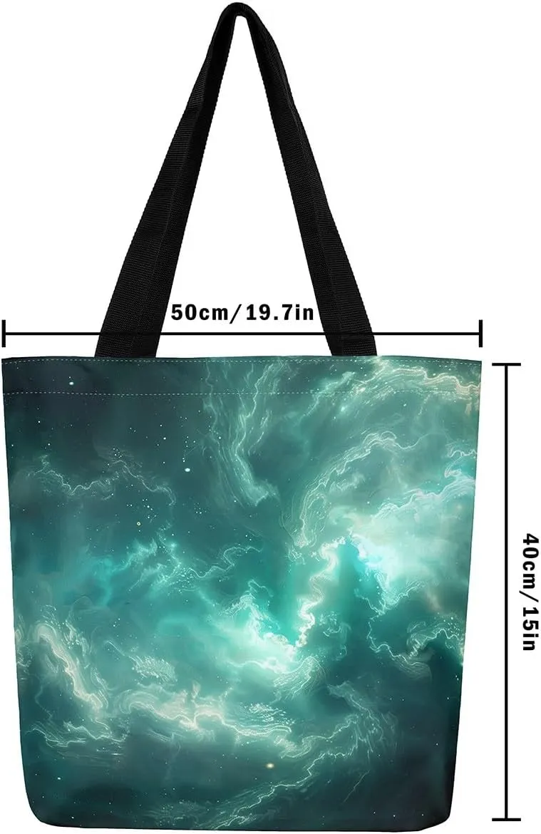 Castle Fairy Vintage Flower Canvas Tote Bag