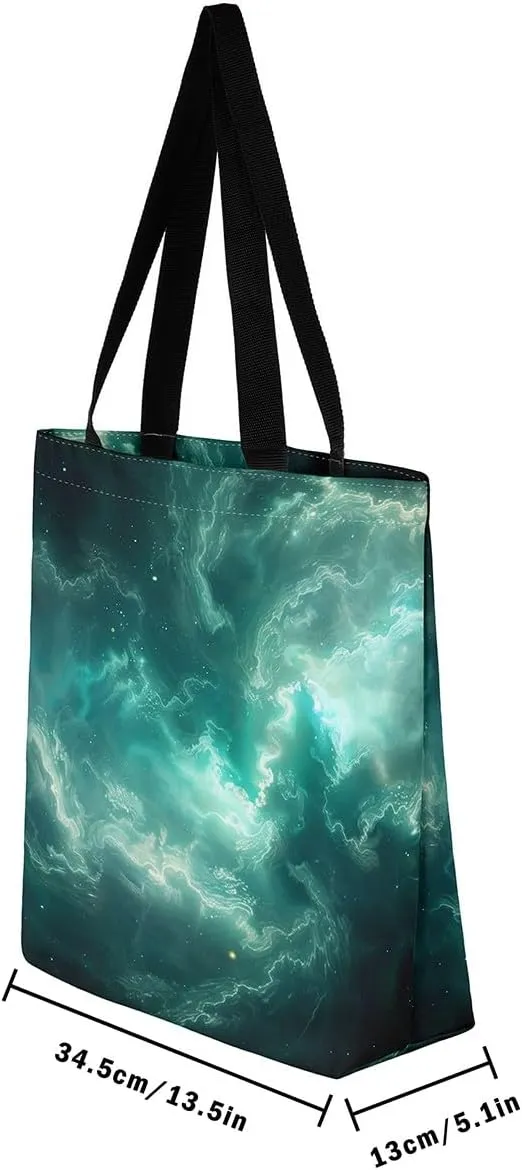 Castle Fairy Vintage Flower Canvas Tote Bag