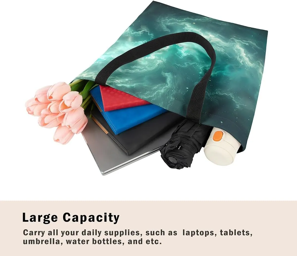 Castle Fairy Vintage Flower Canvas Tote Bag
