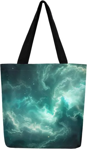 Castle Fairy Vintage Flower Canvas Tote Bag