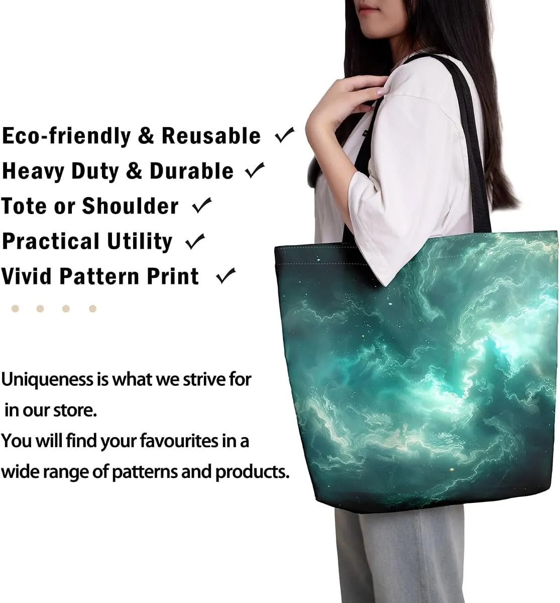 Castle Fairy Vintage Flower Canvas Tote Bag