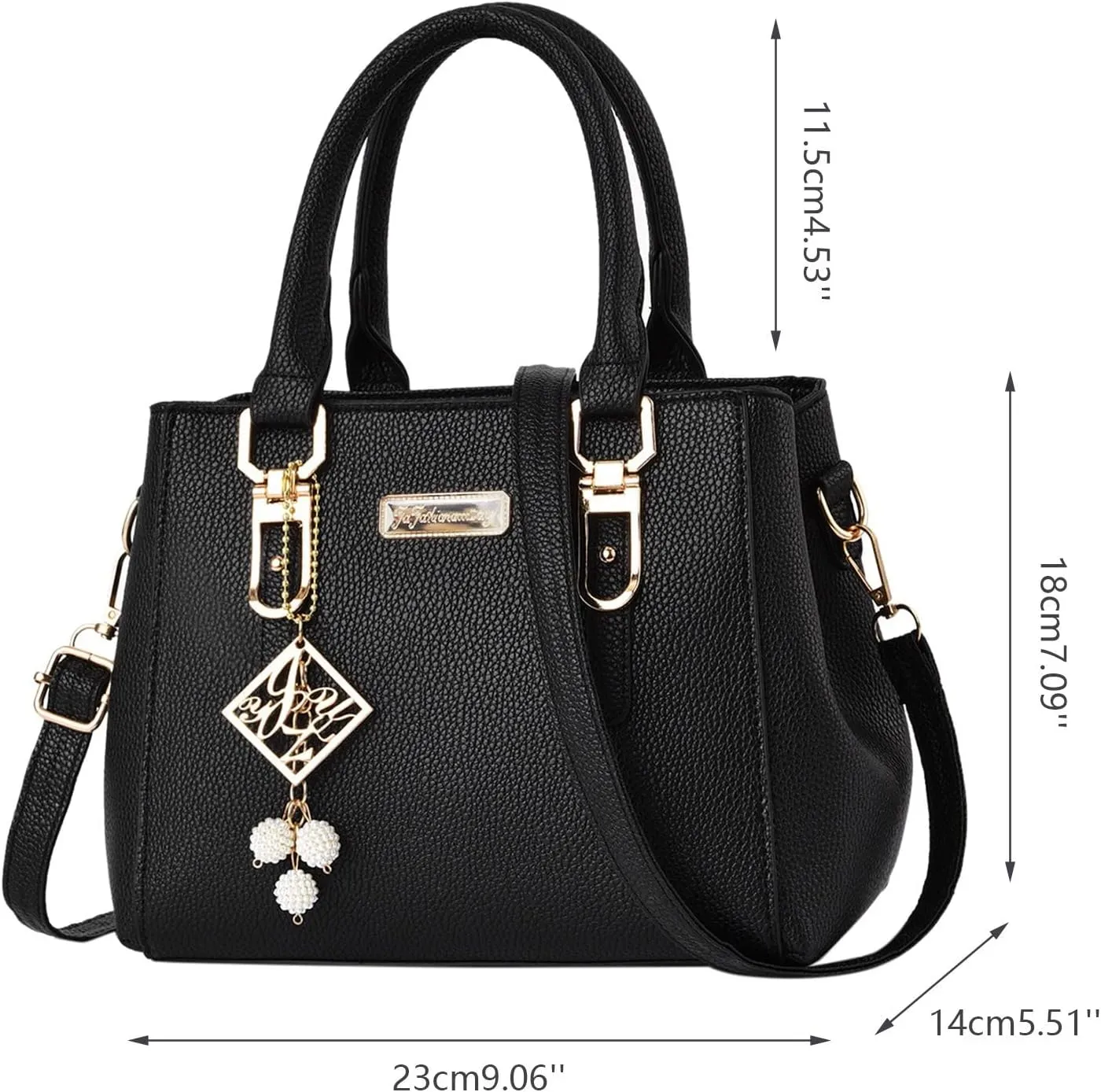 Casual Leather Messenger Bags Large Capacity Handbag Fashion Womens Bag Leather Shoulder Bag for Men (Green, One Size)