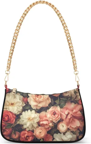 CEBUGI Crossbody Bags for Women Shoulder Purse Floral Handbags Stylish Clutch Purse with Chain Strap