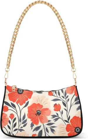 CEBUGI Crossbody Bags for Women Shoulder Purse Flower Handbags Stylish Clutch Purse with Chain Strap