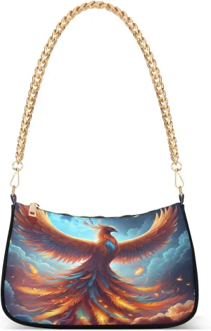 CEBUGI Crossbody Bags for Women Shoulder Purse Phoenix Handbags Stylish Clutch Purse with Chain Strap