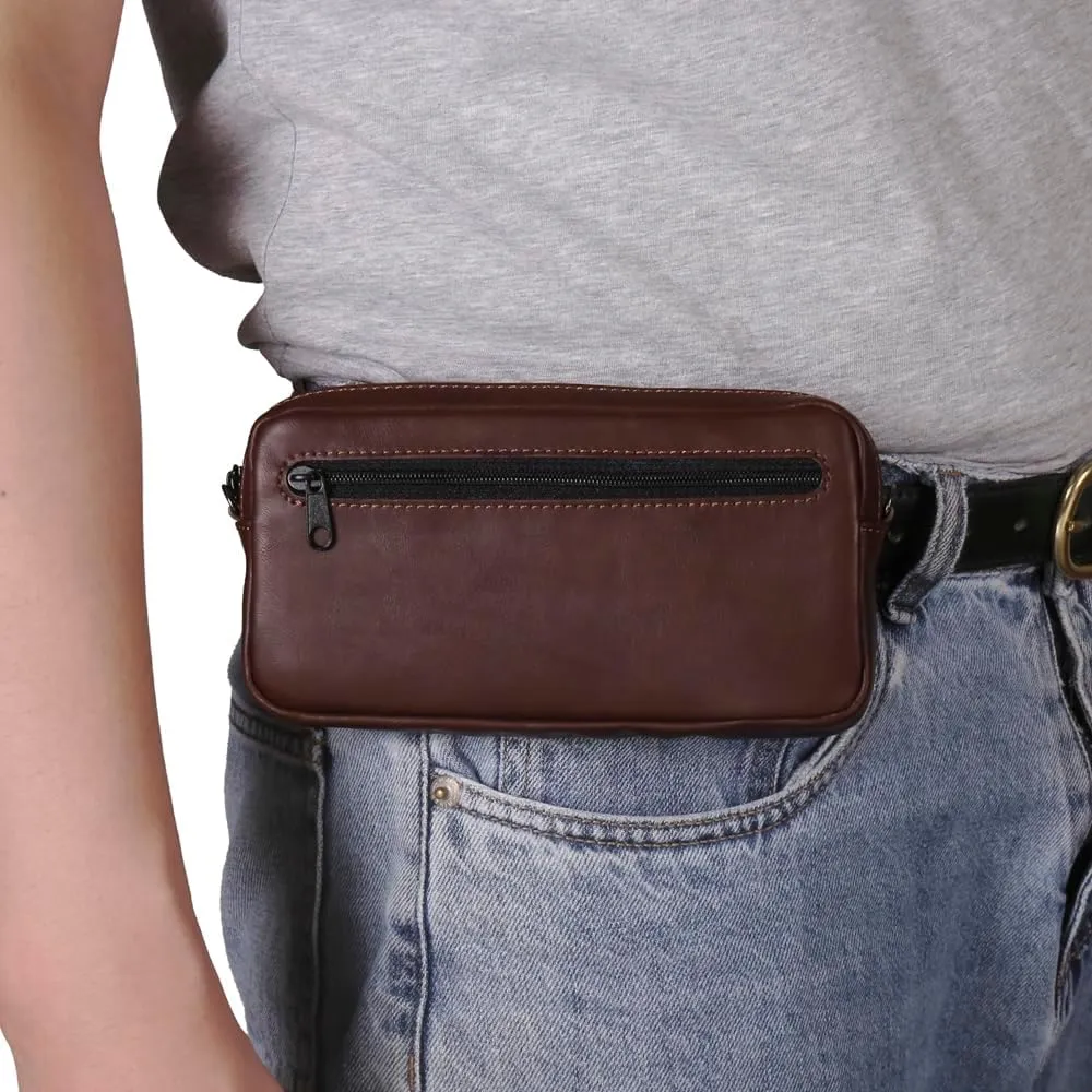 Cell Phone zipper Purse, Leather Small Crossbody Bags for men and women, Crossbody Bag With Shoulder