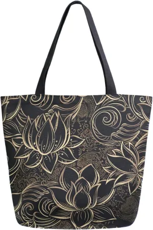 Chic Lifelike Pattern Extra Large Shoulder Tote Bag for Beach Travel Weekender Gym Grocery Shopping