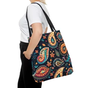 Chic Paisley Pattern Tote Bag for Bold Looks