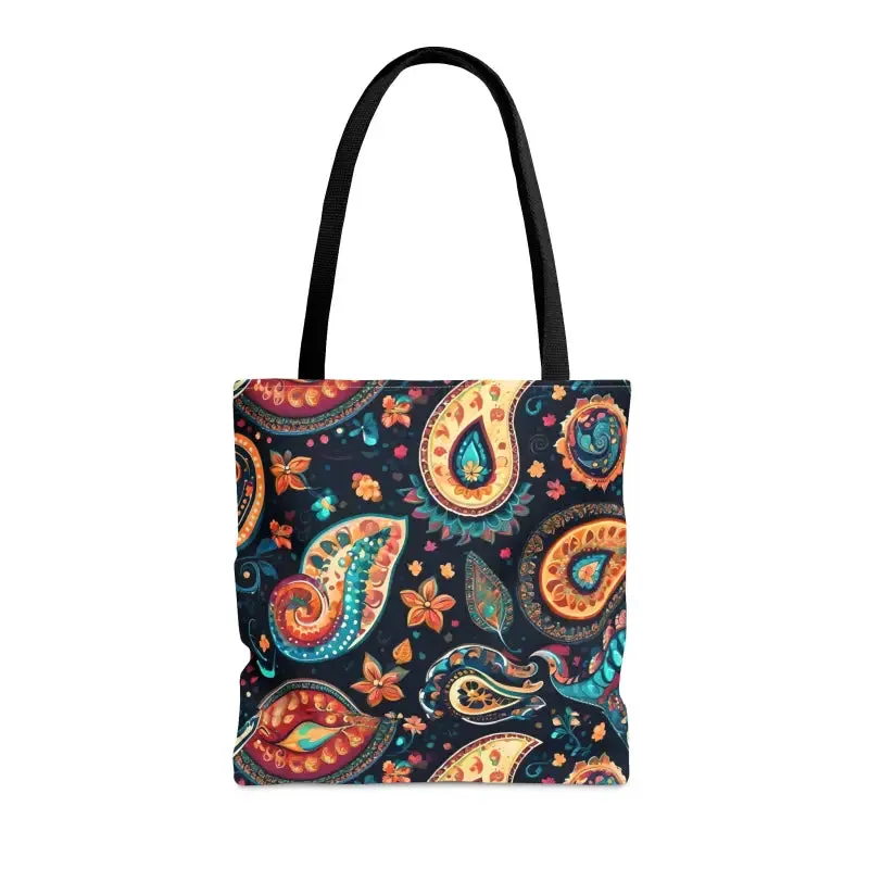 Chic Paisley Pattern Tote Bag for Bold Looks
