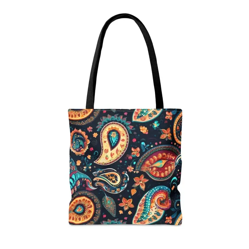 Chic Paisley Pattern Tote Bag for Bold Looks