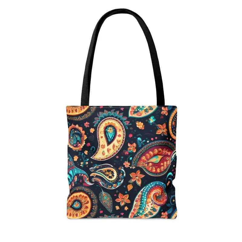 Chic Paisley Pattern Tote Bag for Bold Looks