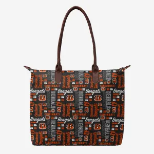 Cincinnati Bengals Spirited Style Printed Collection Tote Bag