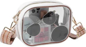 Clear Bag for Stadium Events, Clear Purse for Women Stadium Approved Crossbody, Concert Bag with Adjustable Strap