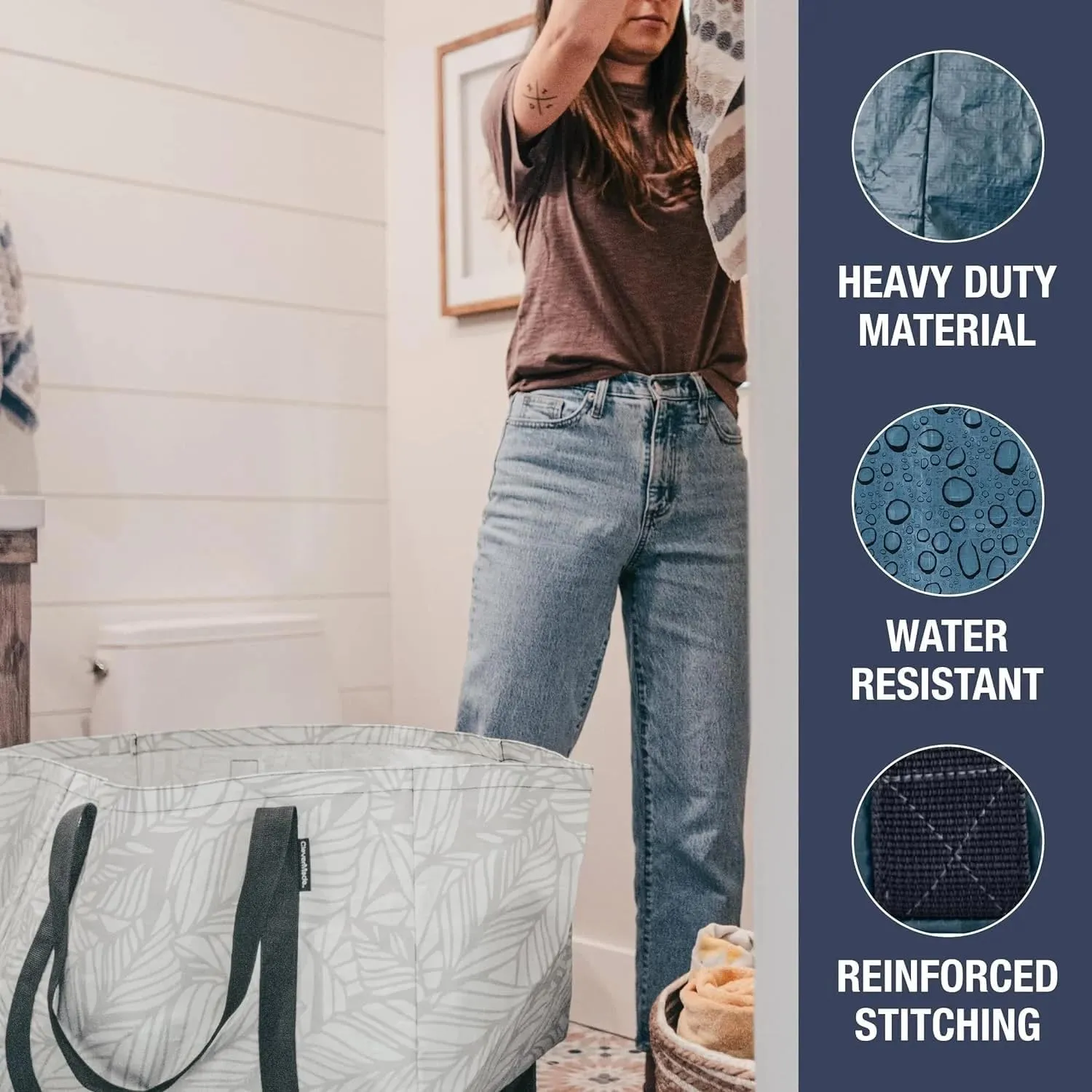 CleverMade Storage Bags and Totes - Soft-Sided, Durable Multi-Purpose Storage Solutions for Moving, Shopping, and Organizing