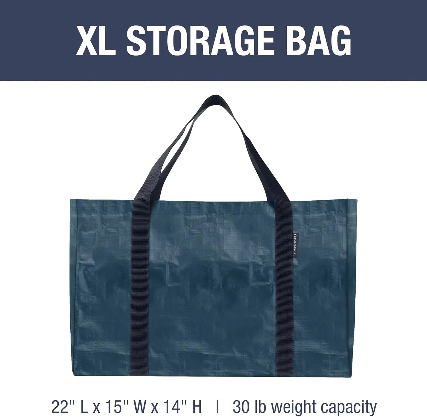 CleverMade Storage Bags and Totes - Soft-Sided, Durable Multi-Purpose Storage Solutions for Moving, Shopping, and Organizing