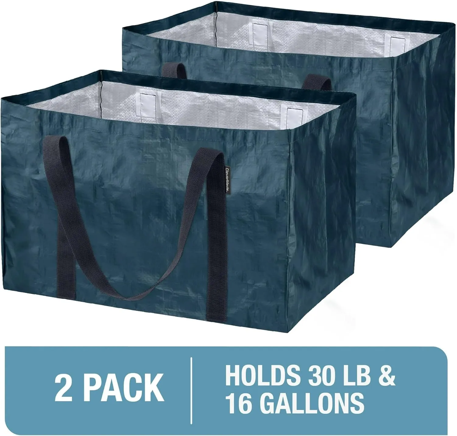 CleverMade Storage Bags and Totes - Soft-Sided, Durable Multi-Purpose Storage Solutions for Moving, Shopping, and Organizing