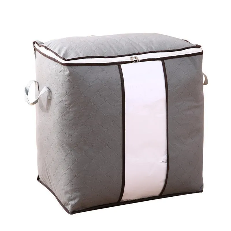 Clothing Storage Bags 1/4PCS Non-woven Fabric Grey
