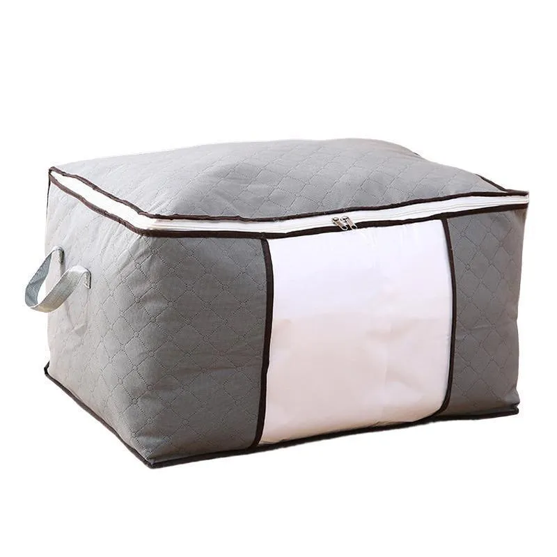 Clothing Storage Bags 1/4PCS Non-woven Fabric Grey