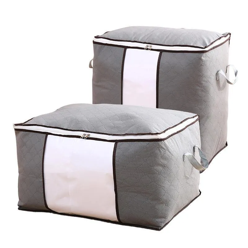 Clothing Storage Bags 1/4PCS Non-woven Fabric Grey