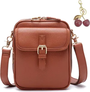 Collaboraten1 Crossbody Leather Bag, Urvashi - Luma Urvashi Retro Double-Layer Large Capacity Mini Crossbody Bags