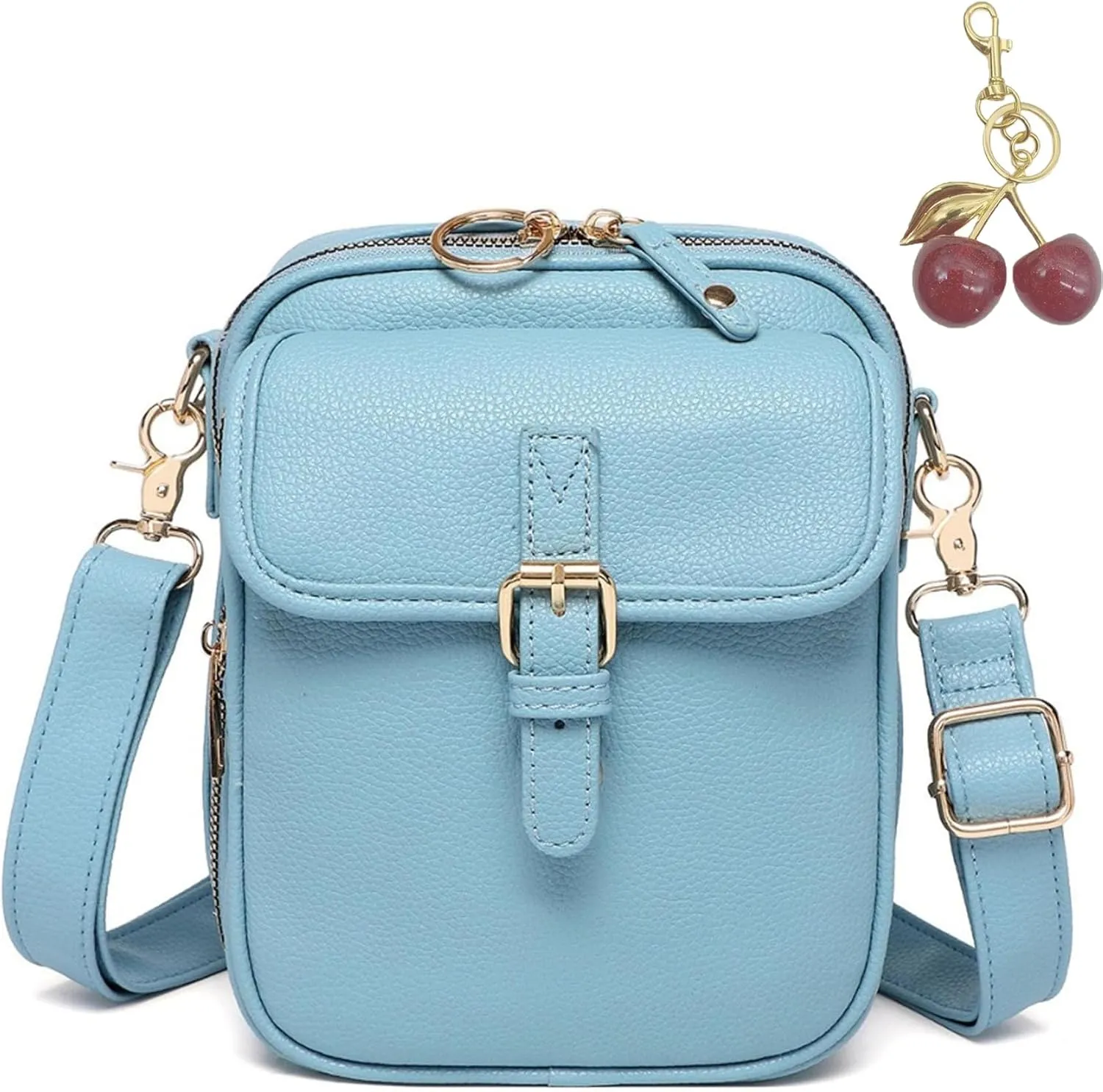 Collaboraten1 Crossbody Leather Bag, Urvashi - Luma Urvashi Retro Double-Layer Large Capacity Mini Crossbody Bags