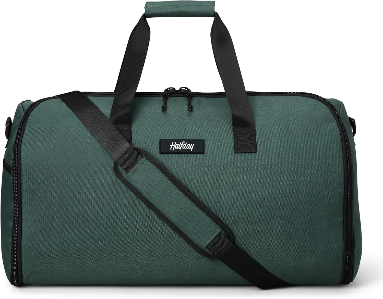 Convertible Garment Duffel Bag 45L – 2-in-1 Carry-On Suit Travel Bag with Wrinkle-Free Hanging Compartment, Shoe Pockets & Trolley Sleeve – Weekender for Business Trips, Weddings & Getaways – Hunter