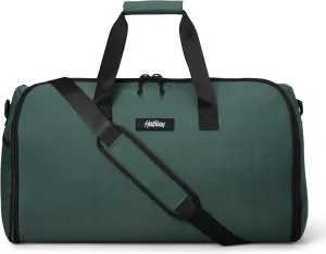 Convertible Garment Duffel Bag 45L – 2-in-1 Carry-On Suit Travel Bag with Wrinkle-Free Hanging Compartment, Shoe Pockets & Trolley Sleeve – Weekender for Business Trips, Weddings & Getaways – Hunter
