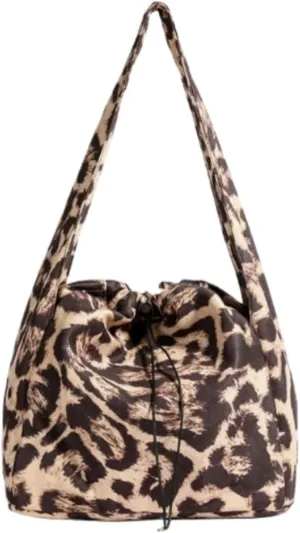 Corduroy Tote Bag Leopard Shoulder Bag Soft & Lightweight Large Tote Purse Handbag Travel Satchel Gift for Women