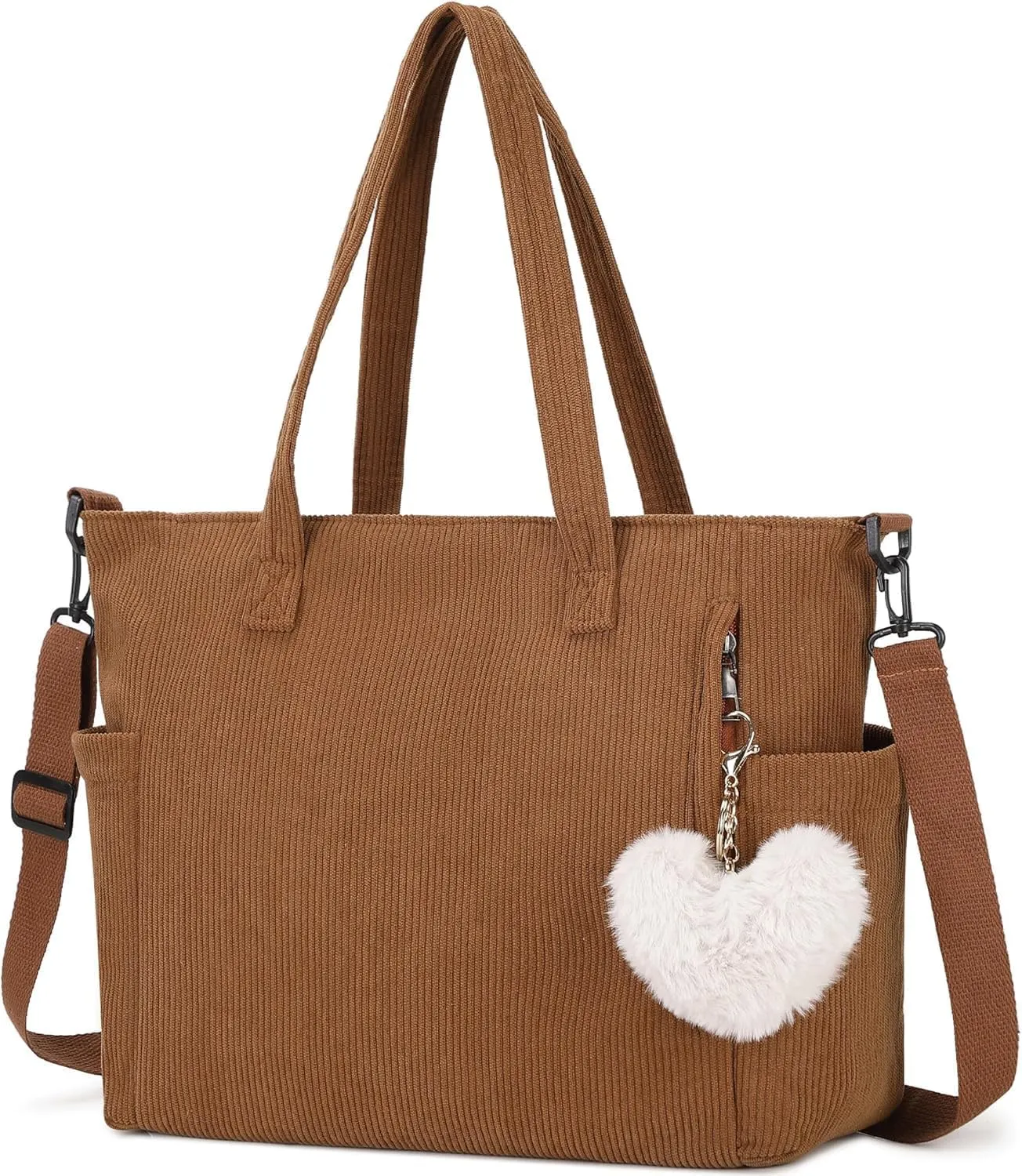 Corduroy Totes Bag Women Shoulder Hobo Handbags Crossbody Bags Big Capacity Shopping Purses