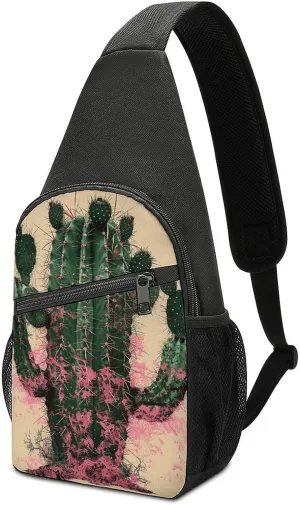 Crossbody Bag for Women Men Sling Bag Next to The Table Chest Bag Crossbody Adjustable Shoulder Bag