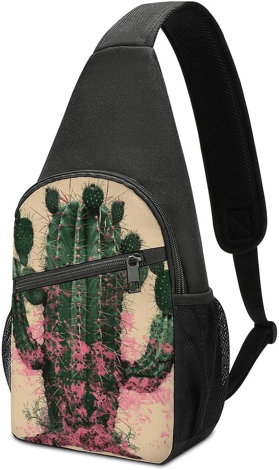 Crossbody Bag for Women Men Sling Bag Next to The Table Chest Bag Crossbody Adjustable Shoulder Bag