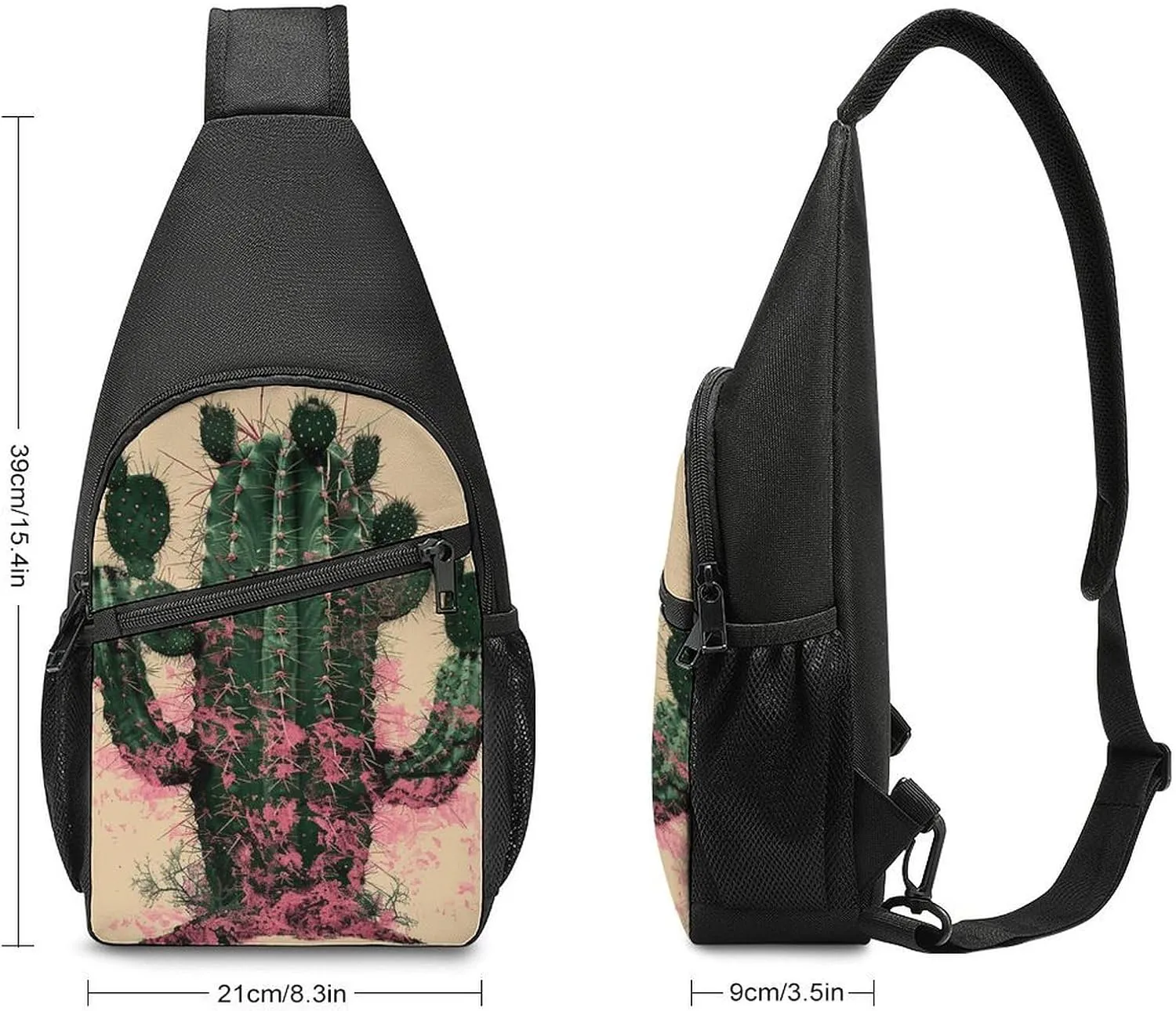 Crossbody Bag for Women Men Sling Bag Next to The Table Chest Bag Crossbody Adjustable Shoulder Bag