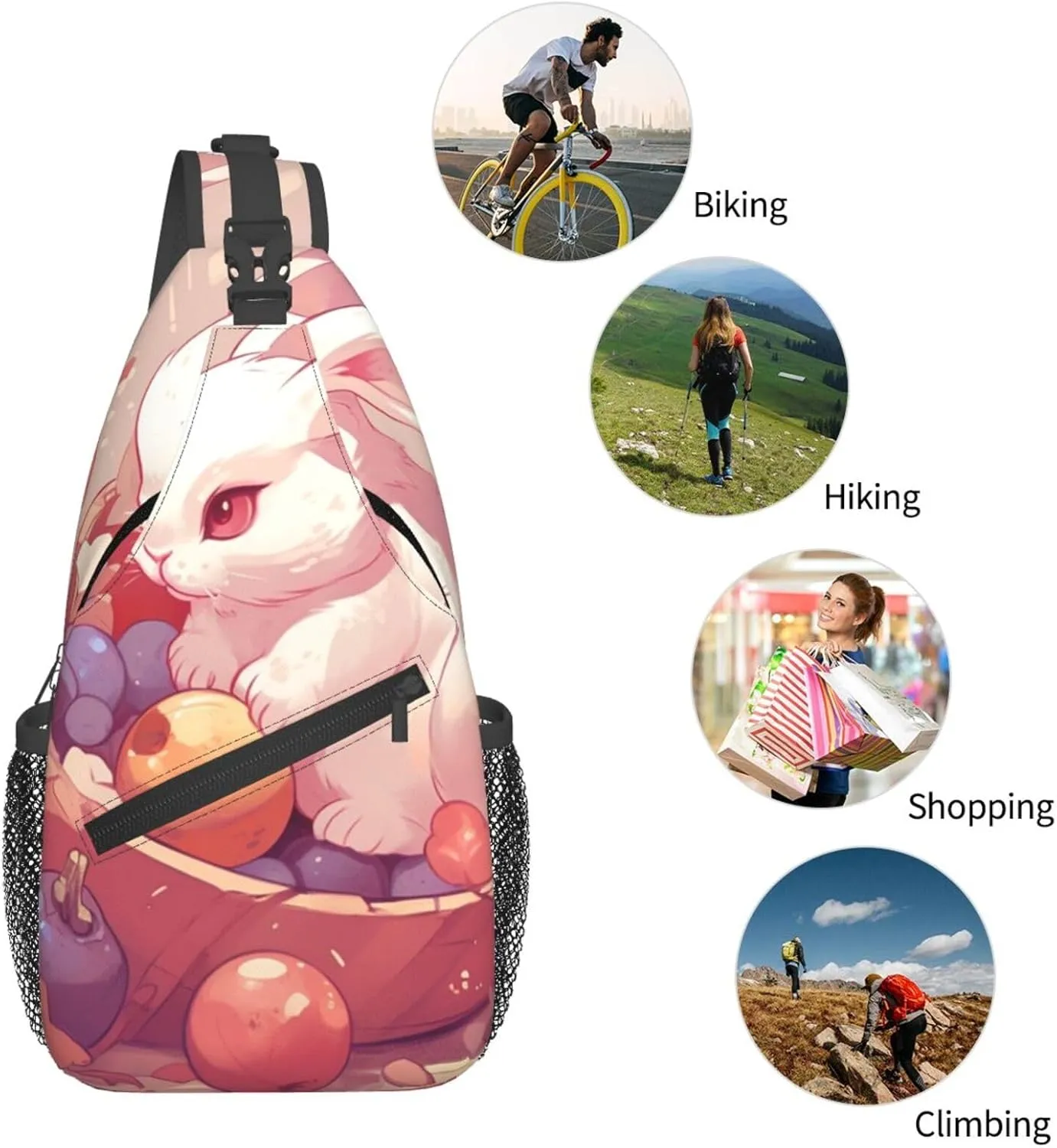 Crossbody Bags for Women Men Trendy Sling Bag Casual Chest Bag Hand Drawn Yellow Tree Shoulder Bag for Travel Sport