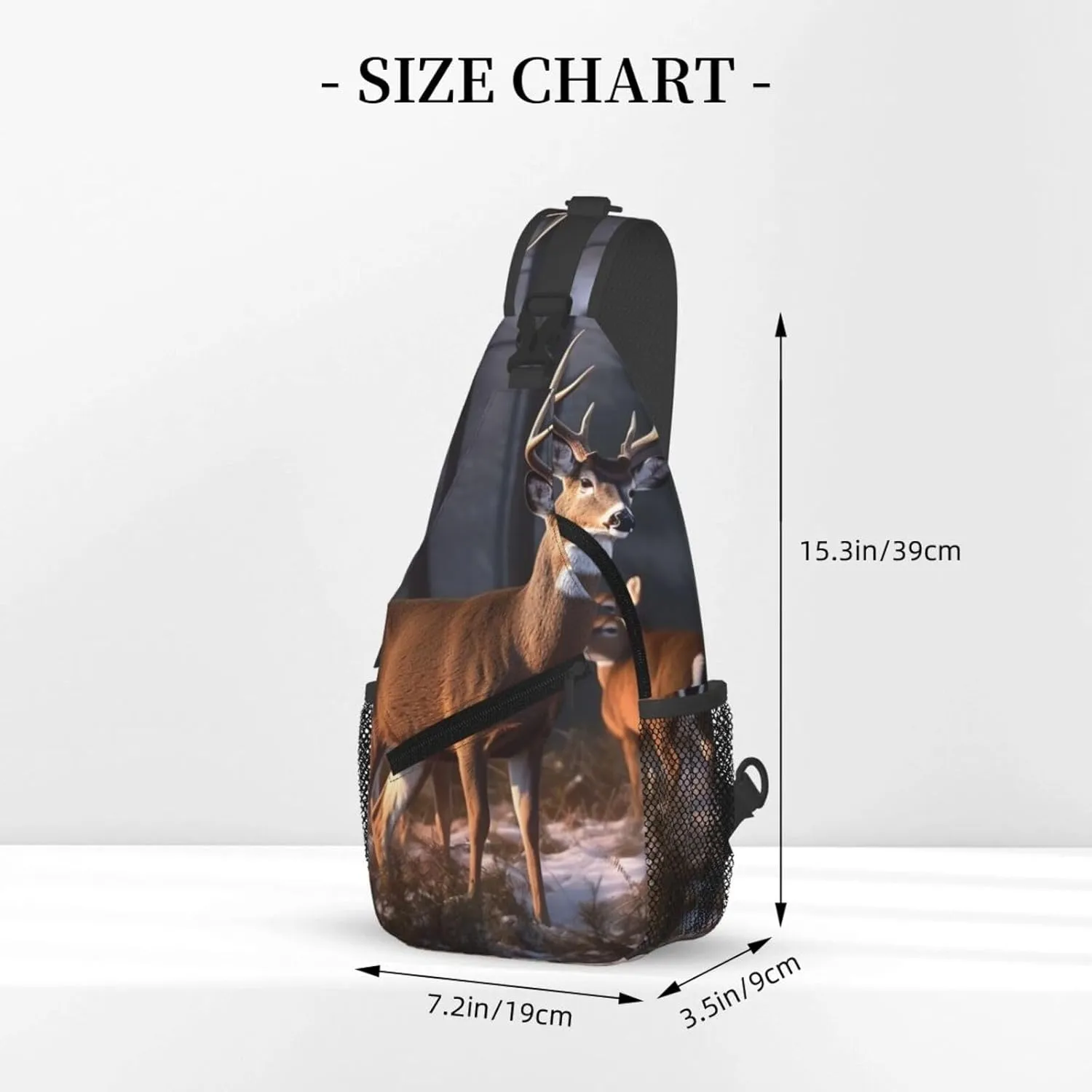 Crossbody Bags for Women Men Trendy Sling Bag Casual Chest Bag Heart Tree Shoulder Bag for Travel Sport