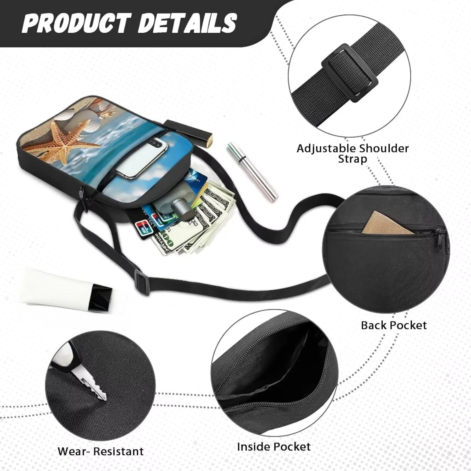 Crossbody Shoulder Bag for Women Girls Kids Teens Messenger Bags Cellphone Purse Handbags
