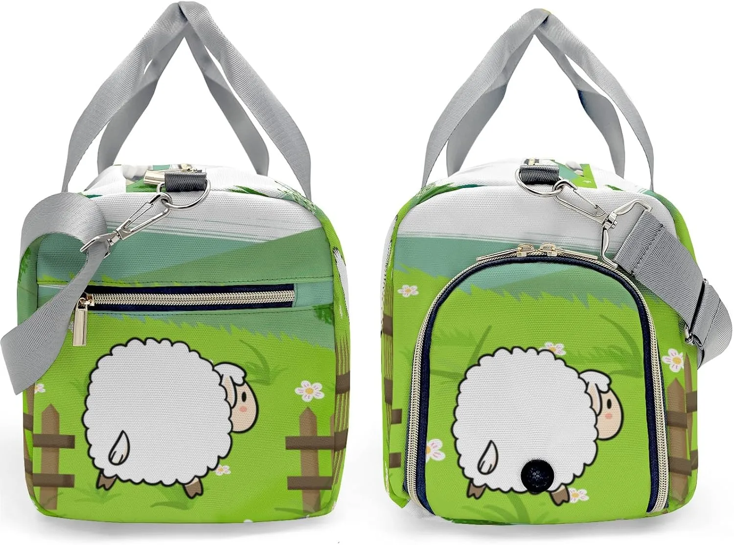 Custom Duffel Bag Farm Life Sheep Adventure Awaits: Best Travel Bags for Hiking and Sports