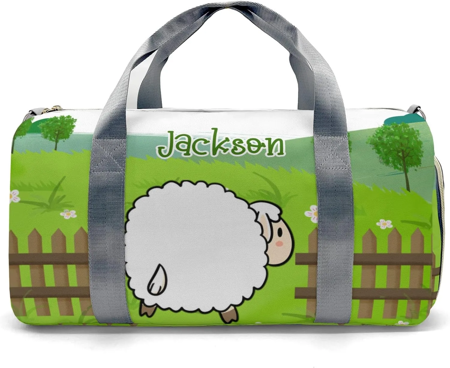 Custom Duffel Bag Farm Life Sheep Adventure Awaits: Best Travel Bags for Hiking and Sports