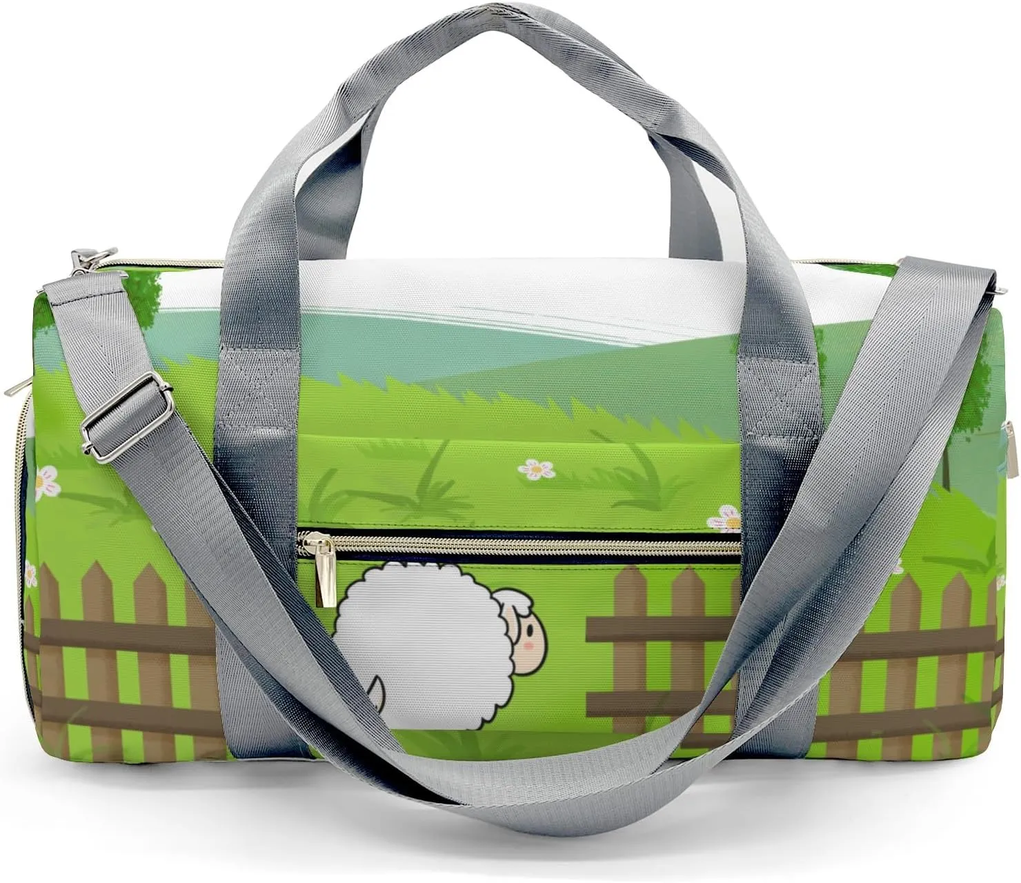 Custom Duffel Bag Farm Life Sheep Adventure Awaits: Best Travel Bags for Hiking and Sports